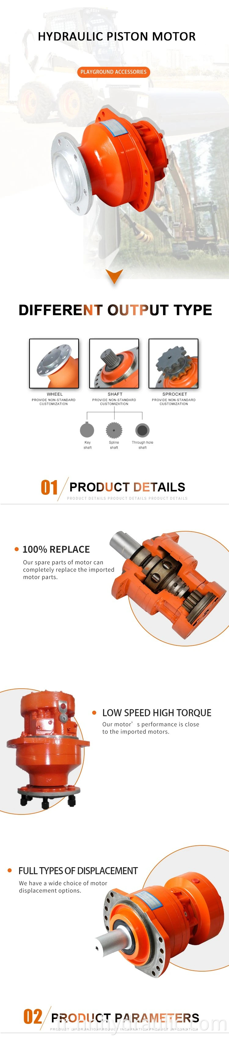 Radial Hydraulic Motor Ms08 forCoal Mine Drill Machinery